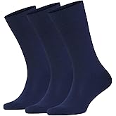 KNETLI Men's Dress Socks, Crew Socks, Super Soft, Multi Color Options Size 6-9,10-13, 14-16 3 & 6 Pair Pack
