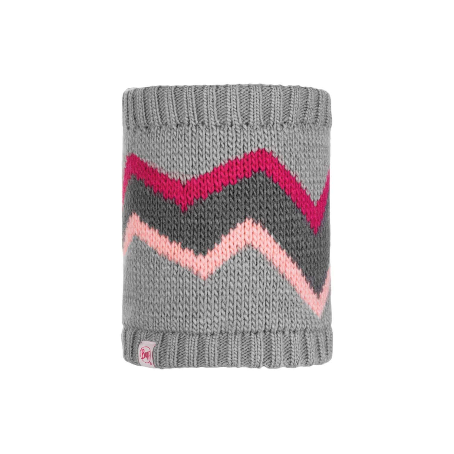 Buff Kids JNR Knitted Neckwarmer - Arild Grey, One Size