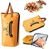 Tiaforza 21 Inch BBQ Blanket for Resting Meat, Reusable Oil-Proof Smoker Grilling Bag with 5-Layer Insulation, Essential BBQ Accessories for Brisket/Beef/Pork Shoulders/Ribs/Turkeys, Gifts for Men