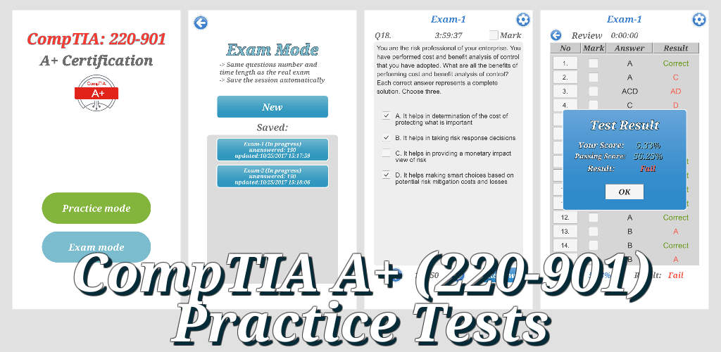Amazon Com Comptia A Certification Exam 220 901 Appstore For Android
