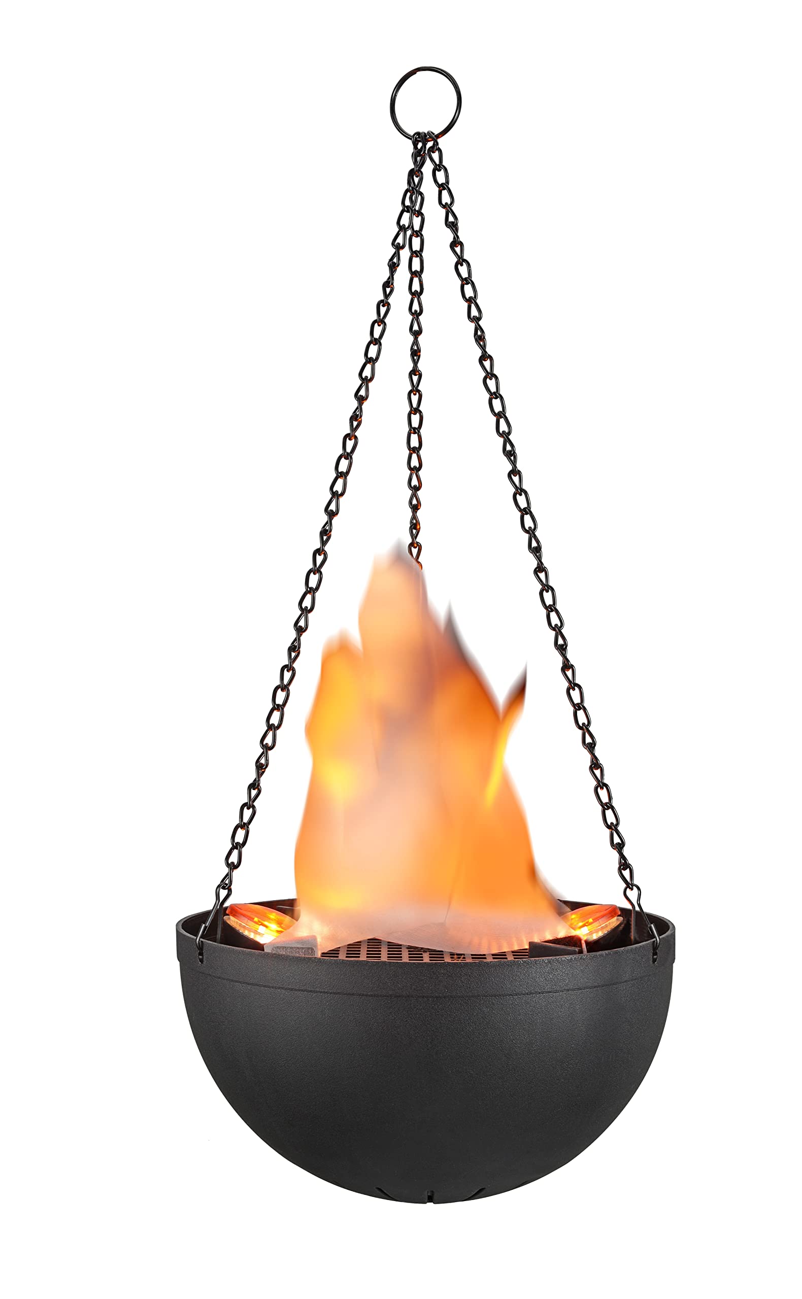 Photo 1 of Aspen Creative 61168-02-1, Hanging Fire Flame Light Prop for Halloween, Christmas and Party Decor Black
