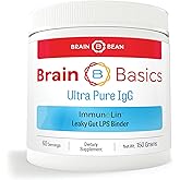 Brain Basics Ultra Pure IgG Supplement - Dairy-Free Supplement IgG-Immunolin Powder, Blended Vitamin & Mineral Supplements, 150g, 60 Servings