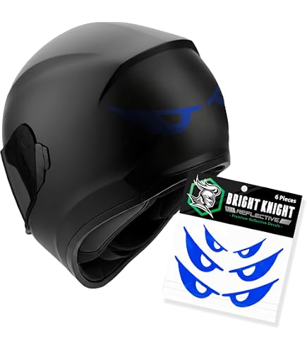 Everything Graphix Evil Eyes No Fear Motorcycle Biker Helmet Reflective Decal Sticker M2 5 1/2