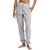 JOE BOXER Womens Jogger Pants, Open Bottom, Inseam Pockets, Lounge Wear Valentine Gifts for Her