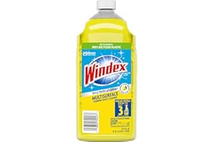 Windex Refill Multipurpose Disinfectant Cleaner Spray, Bottle Made from 100% Recycled Plastic, Surface Cleaning Spray, Citrus Fresh Scent, 2L (67.6 Fl Oz)