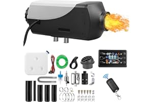 XPORTION Diesel Air Heater 8kw, 12v Diesel Air Heater with LCD Screen and Remote Control, Diesel Parking Heater with 10L fuel tank, Diesel Heater 8kw for Tent, Trailer, Campers, RV, Trunk