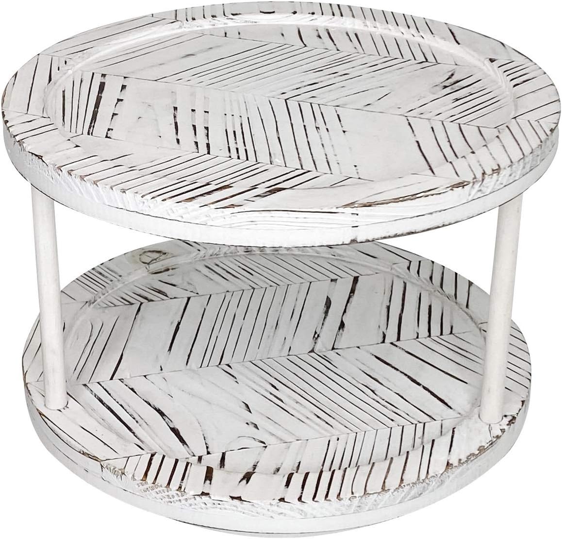 Vintage three tier wooden lazy Susan spice rack. Kitchen & Dining Home