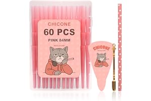 CHICONE 60 Pack Pre Rolled Cones | Bong | Rolling papers| Natural Slow-Burning Cones Rolling Paper | 84mm Rolling Papers