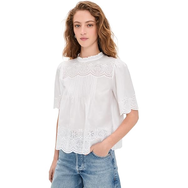 Amazon.com: Madewell Women's Lace-Insert Pintuck Sleeveless Top, White, L :  Clothing, Shoes & Jewelry