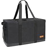 WONDAY Extra Large Utility Tote Bag - Standing Reusable Grocery Bag with Handle