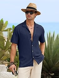 HOTake Men's Summer Beach Vacation Shirts Casual