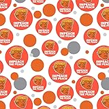 GRAPHICS & MORE Impeach The Peach Donald Trump Funny Premium Gift Wrap Wrapping Paper Roll