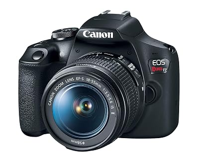 Canon EOS Rebel T7 DSLR Camera with 18-55mm Lens (Black) (Renewed)