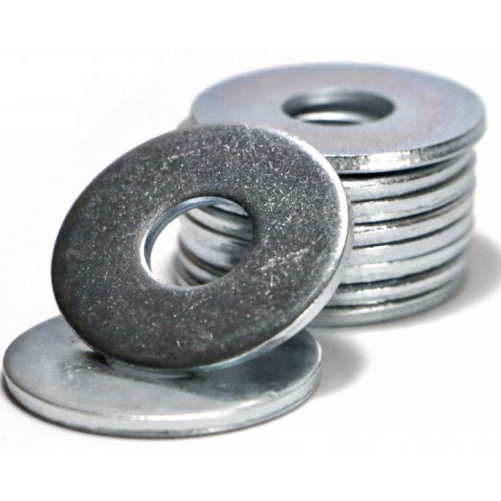 Large Flat Washer M14-14mm (Pack of: 10) Form G Zinc Galvanised Steel Penny Washers DIN 9021