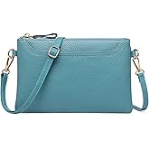 SENDEFN Leather Wristlet Clutch Small Women Crossbody Shoulder Bag Wallet Purses RIFD Card Slots