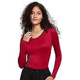 COZYFIT Underscrub Long Sleeve Women - Crew Neck Scrubs Undershirts for Nurse with Soft Fabric