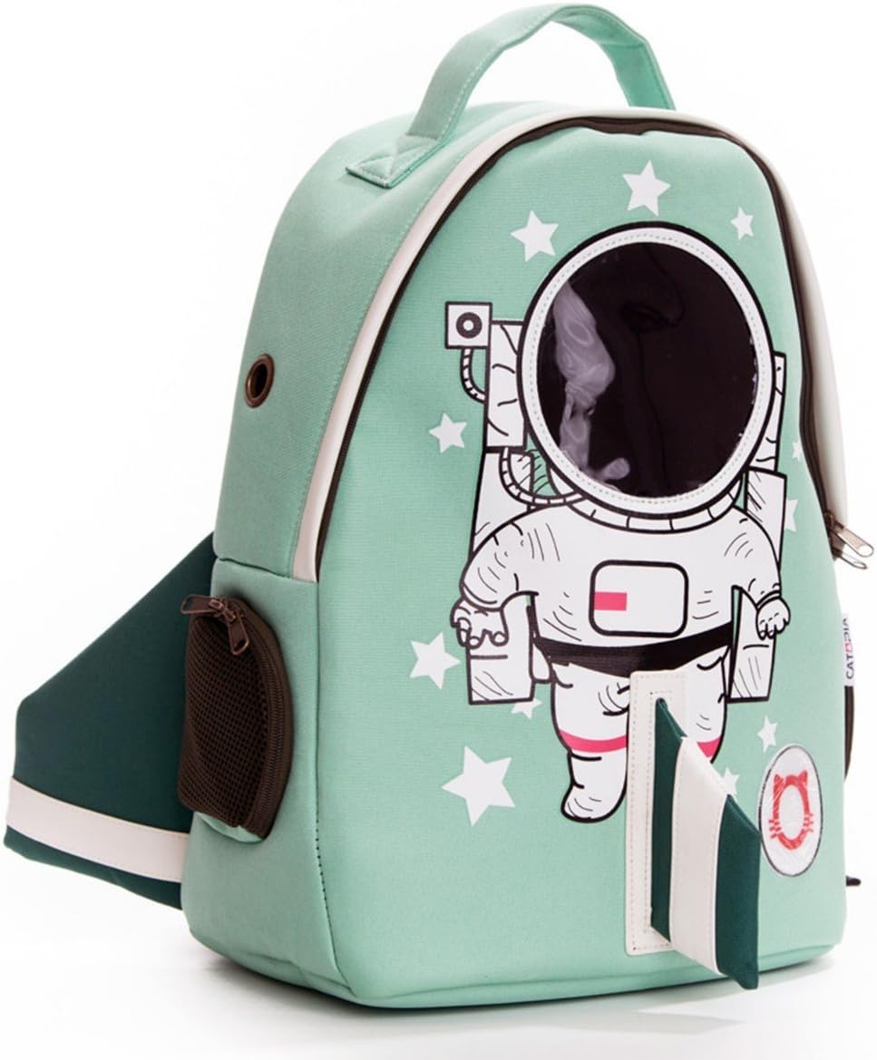 Premium Cat Smile Face Character Backpack Shoulder Hand Bag Travel Carrier for Pet Kitty, Cats, Dogs, Animal, Happiness, Lifestyle