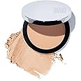 MAKE Beauty Diffusion Set, Translucent Setting Powder - Pressed Face Powder Compact for Smooth Matte Complexion. Sheer Coverage Finishing Foundation for Excess Oil. Shade - Light Medium