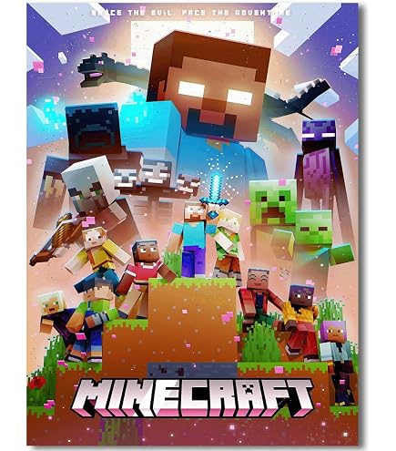 Amazon.com: Minecraft - World Beyond Wall Poster, 19L