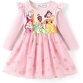 Disney Princess Frozen Minnie Mouse Dress Girls Sparkle Ruffle Tulle Tutu Birthday Party Fall Outfits Clothes Baby to Toddler