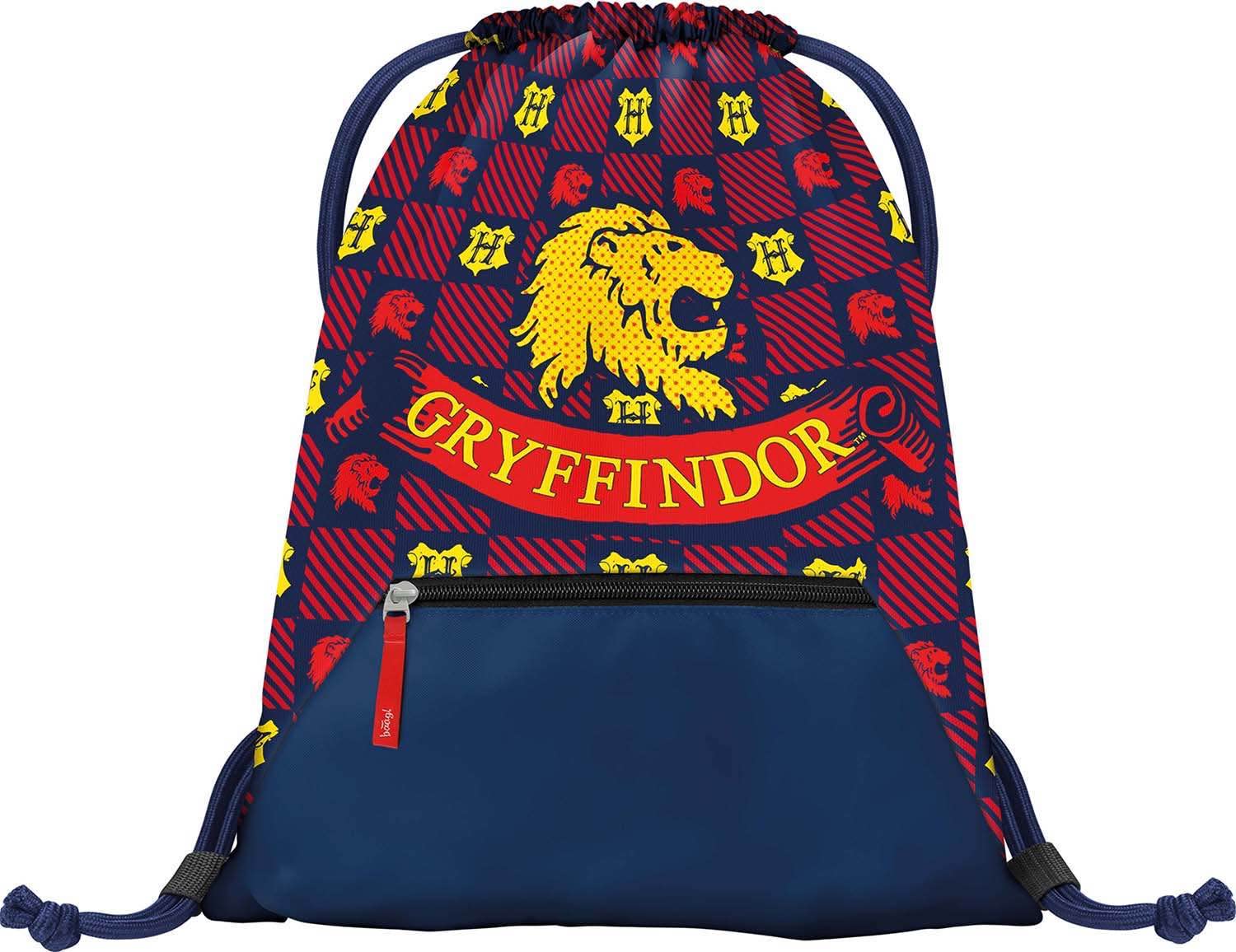 Baagl Gym Bag for Girls - Waterproof Shoe Bag for Children - School and Nursery Sports Bag, Sports Bag, Harry Potter Gryffindor, 36 x 46 cm, Unique