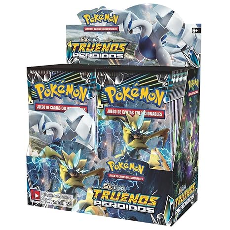 Pokémon The Company Karton mit 36 Umschlägen (Sonnen- und Mond-Motiv): gelbe Trauer auf Spanisch Farbe (POSMLT02D