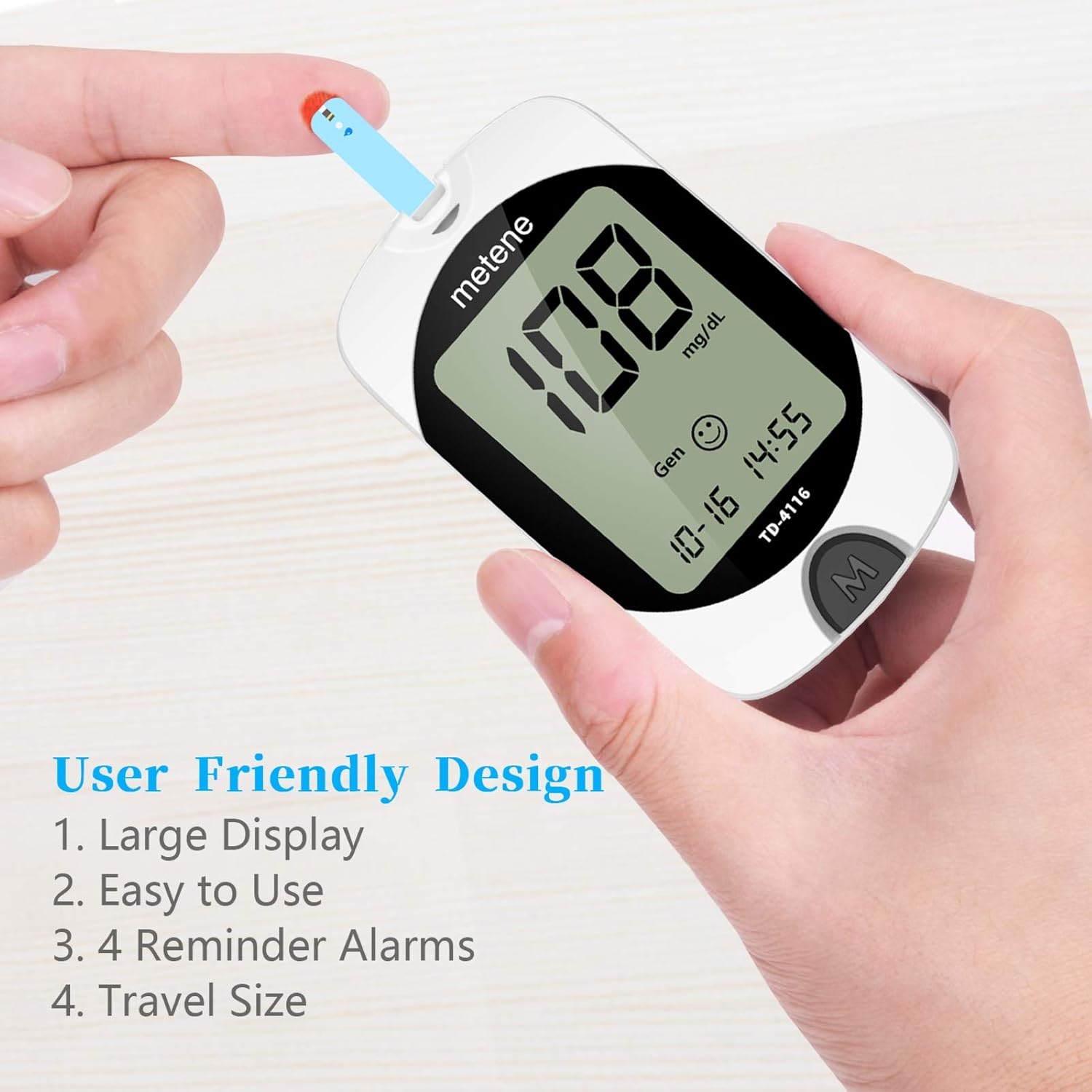 Diabetes Testing Kit, 50 Lancets, 50 Glucometer Strips, 1 Blood Glucose Meter, 1 Lancing Device, Blood Sugar Monitor Kit with Test Strips and Lancets, Sugar Machine for Diabetes, No Coding: Health & Personal Care