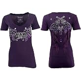 Archaic by Affliction Women's T-Shirt Hot Smoke