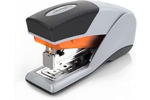 Swingline Optima 25 Reduced Effort Stapler, Half-Strip, 25-Sheet Capacity, Orange/Grey (7471166412)