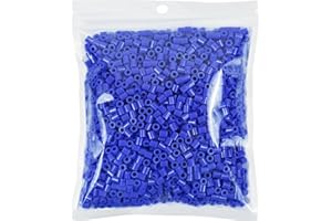 Tcthbc Fuse Beads 2000 Piece Melty Beads 5mm Iron Beads Compatible Perler Beads Hama Beads, Blue, SB2000P-143