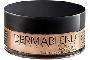 Dermablend Cover Crème Full Coverage Foundation Makeup, Hydrating Cream Concealer for Dark Circles and Blemishes, Maximum Coverage with Mineral Sunscreen SPF 30, 1 OZ