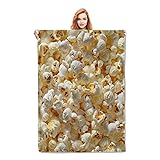Popcorn Movie Blanket Gifts for Women Girls Adults
