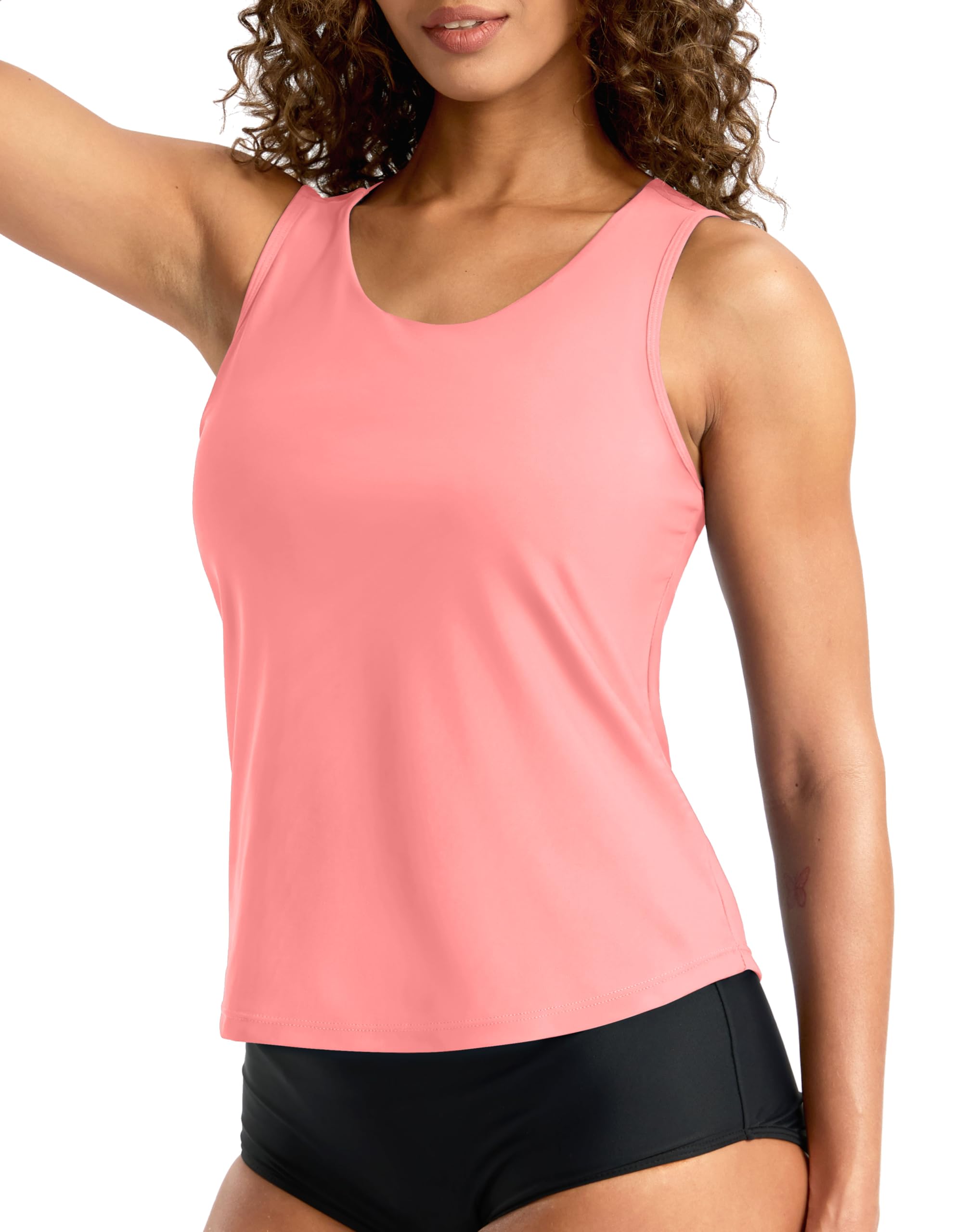 G Gradual Tankini Tops for Women High Neck Swimsuits Swim Top Modest ...