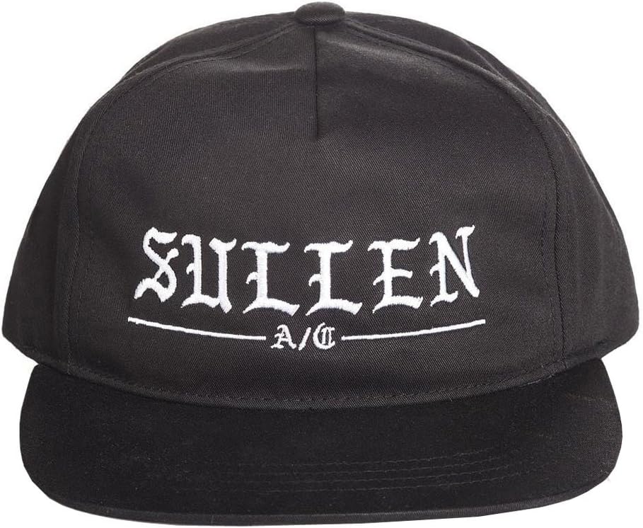 Sullen Rough 5Panel Snapback Hats (Black)