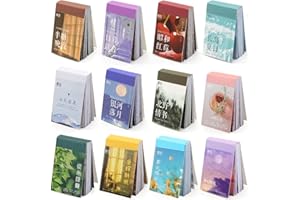 DAOENY 600 Pieces Washi Sticker Set, 12 Set Scrapbooking Diary Planner Album Diary Notebook, Scrapbooking Sticker Journaling Supplies for DIY Arts and Crafts Card Making Laptop Decoration