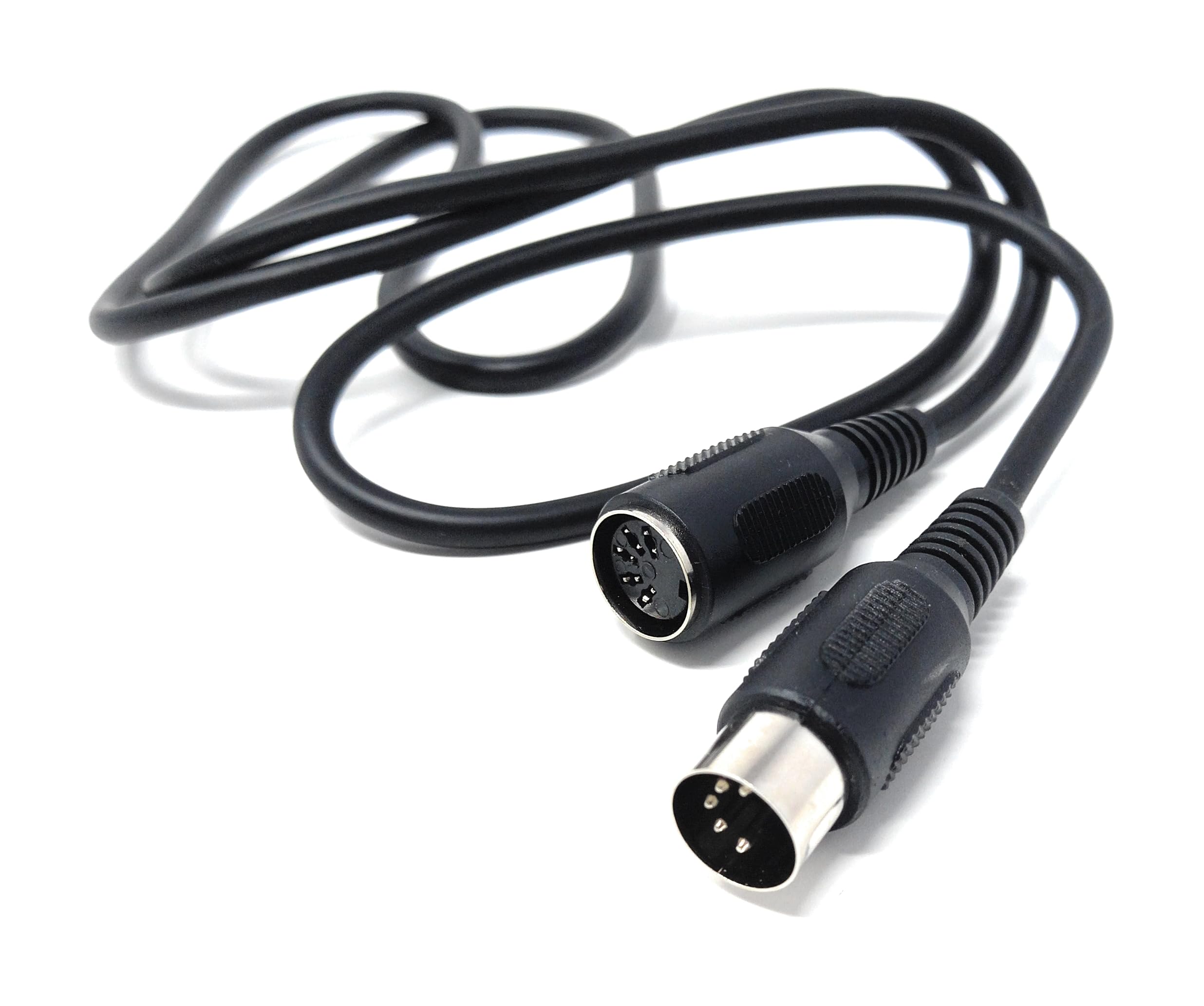 DRUT 1.2m MIDI 5-PIN DIN Extension Cable, Male to Female, for MIDI Keyboard, Electric Piano, Synthesiser, MIDI Guitar 4ft