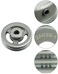 QWORK Double Groove Web Sheaves, 5.75"OD 1" Bore