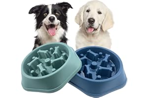 CAISHOW Slow Feeder Dog Bowl Anti Gulping Healthy Eating Interactive Bloat Stop Fun Alternative Non Slip Dog Slow Food Feeding Pet Bowl Slow Eating Healthy Design for Small Medium Size Dogs