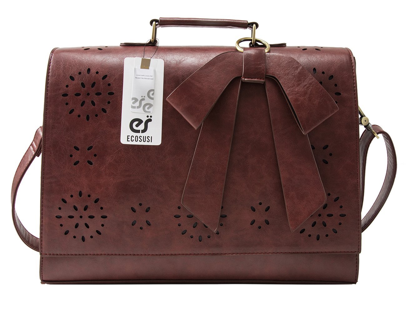 Ecosusi Ladies Faux Leather Briefcase Shoulder Laptop Messenger Bags Satchel .. 21 71y5bi6x 5L