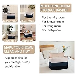 OIAHOMY Blanket Basket, Rectangle Woven