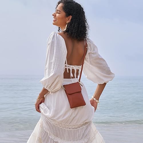 MINICAT Small Crossbody Bag For Women - Vegan Leather Cell Phone Purse With RFID Blocking