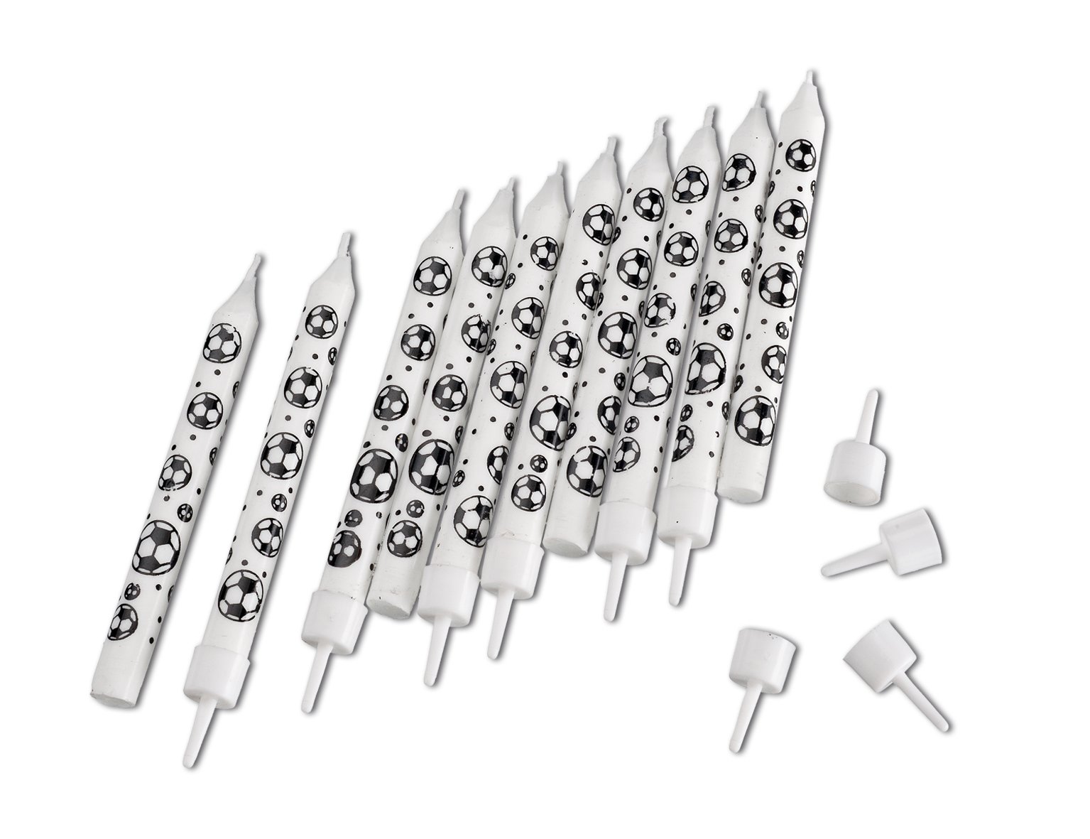 Tib Football Birthday Candle, Colour - White/Black