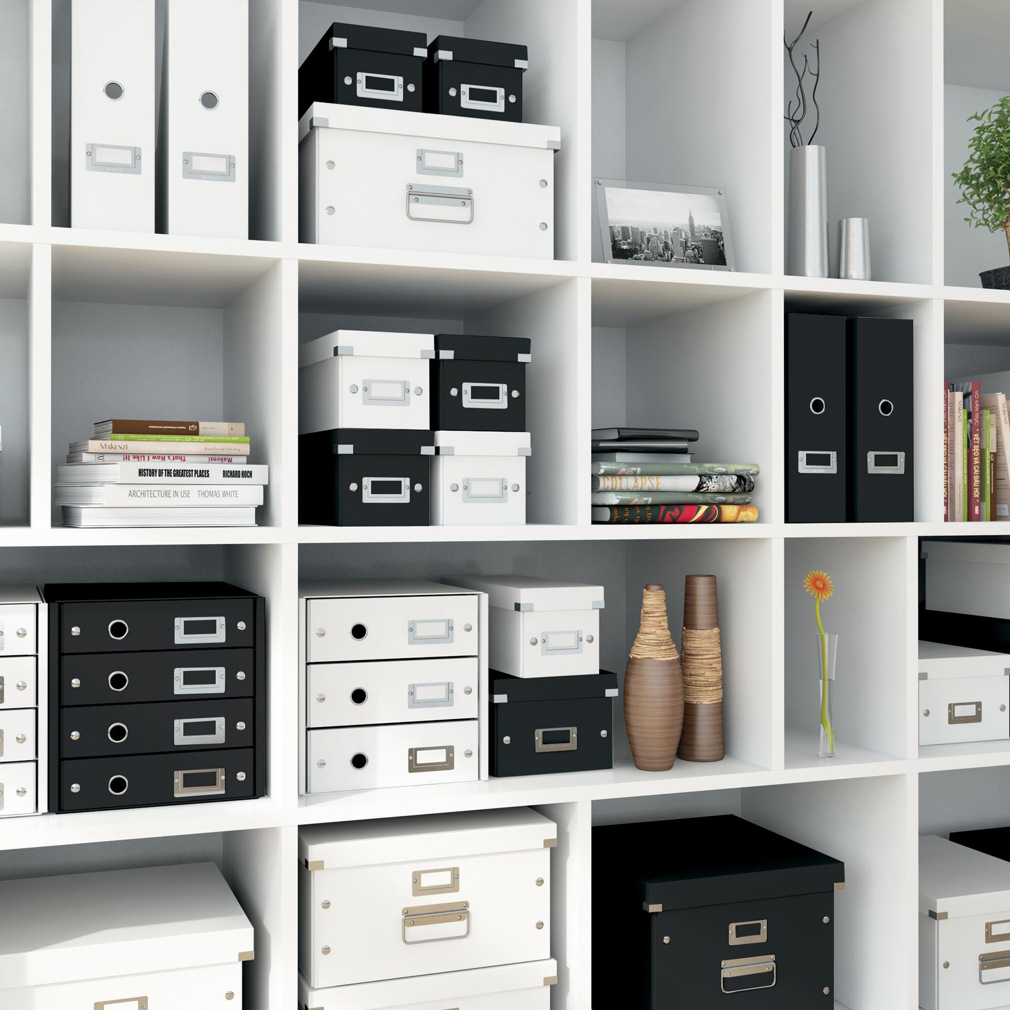 Leitz CD Storage Box, Yellow, Click And Store Range, 60410016 on