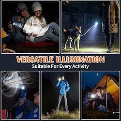 3Pack Rechargeable Flashlights, Tactical Flashlight