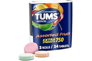 TUMS Tablets, 8 Count (Pack of 3)