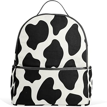 cow print backpack
