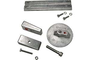 US Marine Products LLC Zinc Anode Kit for Mercury Optimax 75-250 HP Outboard Motors Replaces Mercury 97-8M0107551, Quicksilver 97-8M0107550, Tecnoseal 20814, Seachoice 95101, Martyr CMVERADO4KITZ