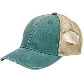 Adams Distressed Ollie Cap OS FOREST/ TAN