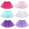 kilofly 6pc Girls Ballet Tutu Kids Birthday Princess Party Favor Dress Skirt Set
