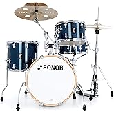 Sonor AQX Jazz 4-Piece Drum Shell Pack (Blue Ocean Sparkle)
